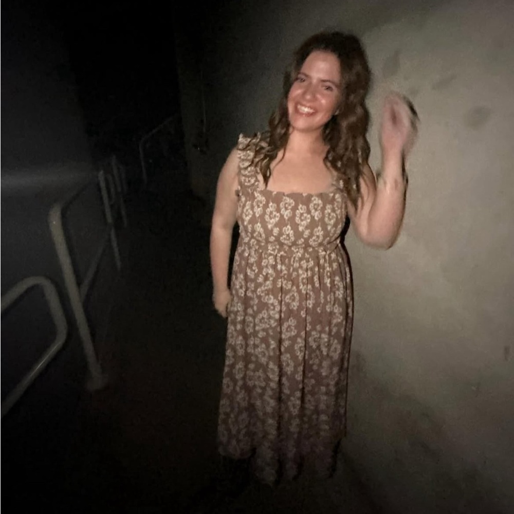 Floral Brown Dress